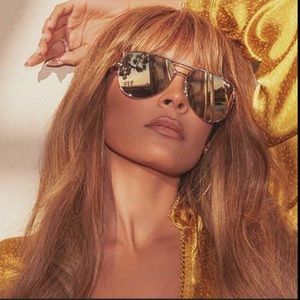 Quay x Desi Perkins High Key Gold Sunglasses